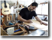 SA TARONJA Artists' studios -  here: Fernando Rubin, luthier and guitarist